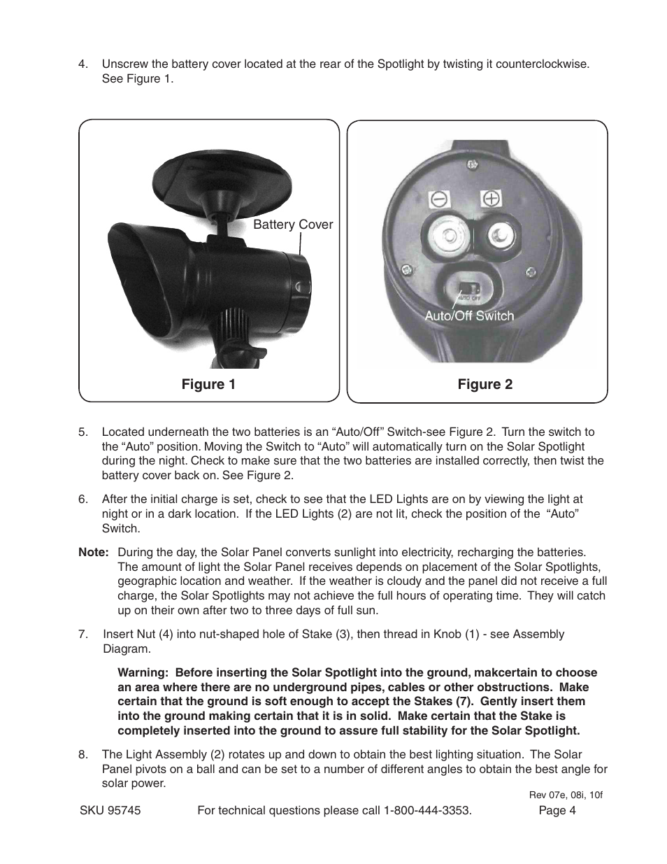 Harbor Freight Tools 95745 User Manual | Page 4 / 5