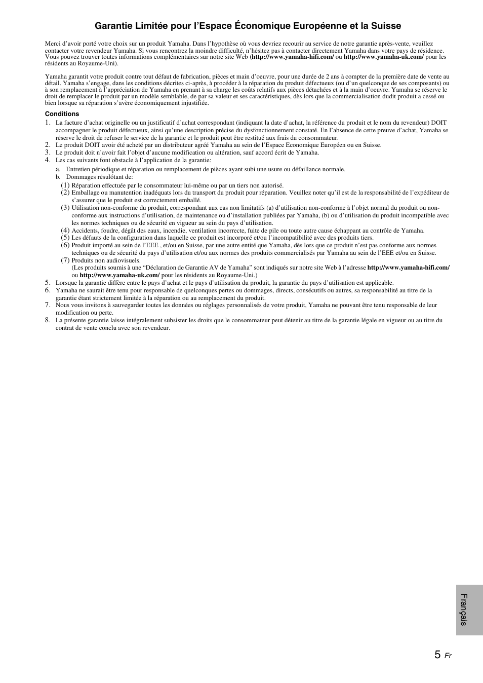 Yamaha NS-F700 User Manual | Page 13 / 36