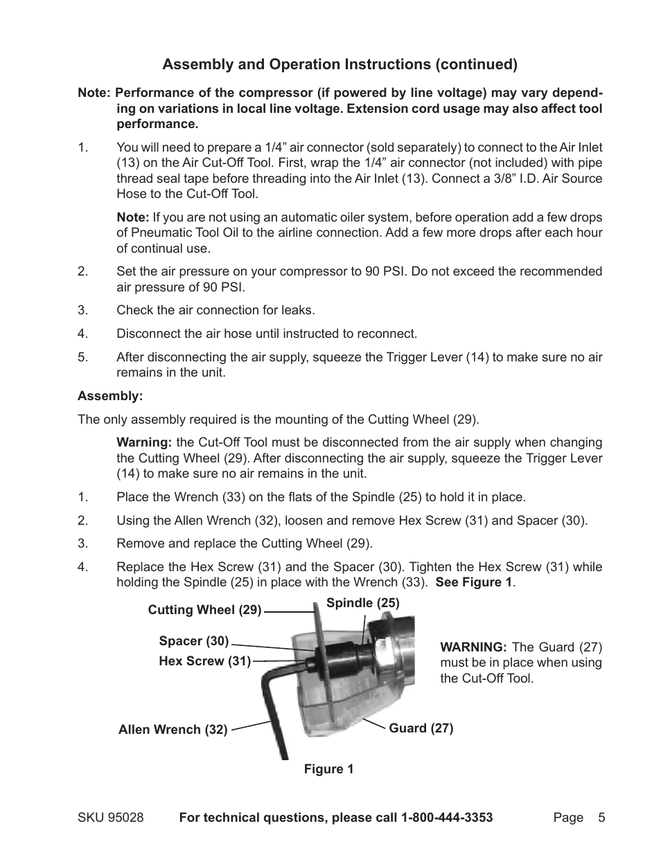 Harbor Freight Tools 95028 User Manual | Page 5 / 8