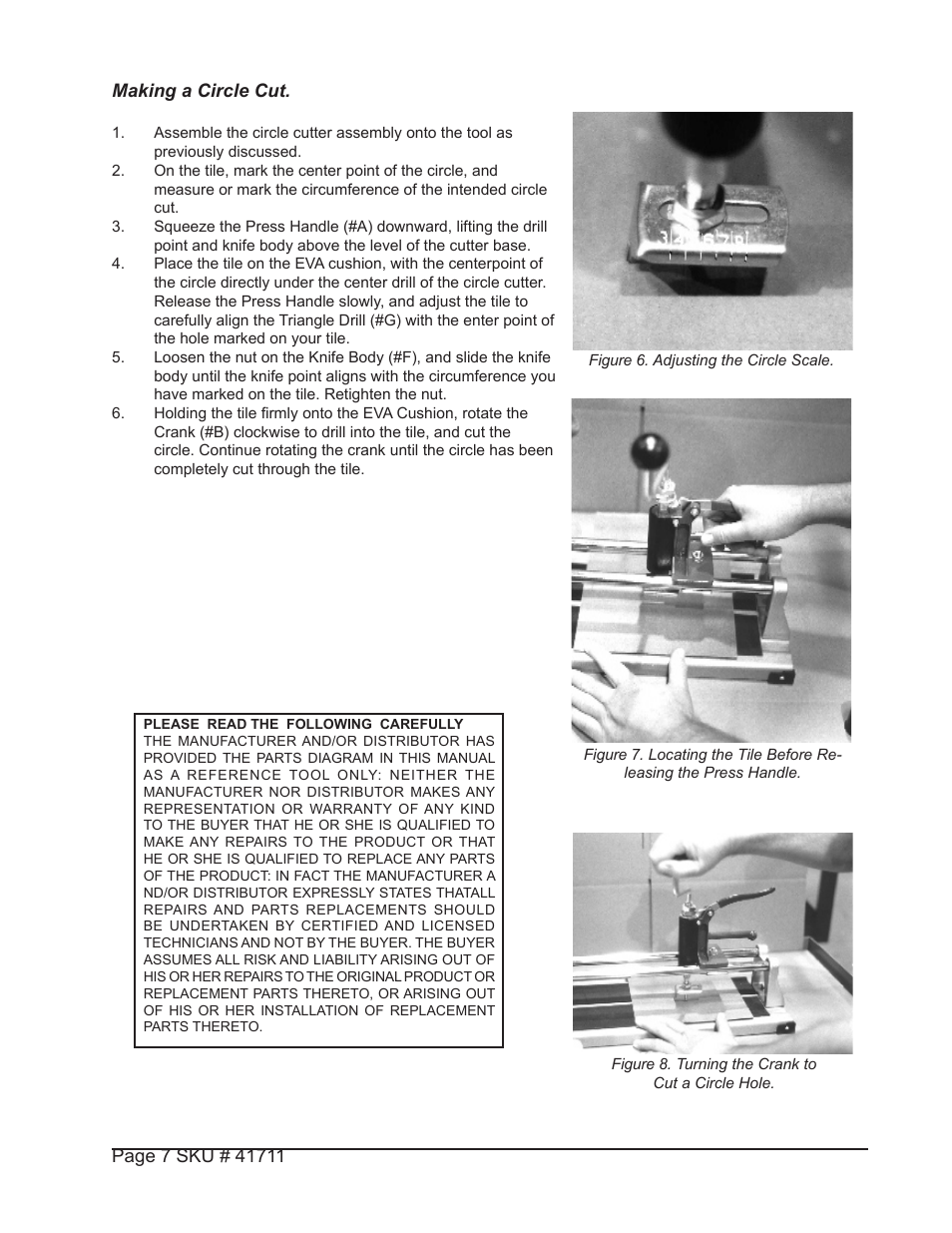 Harbor Freight Tools 41711 User Manual | Page 7 / 8