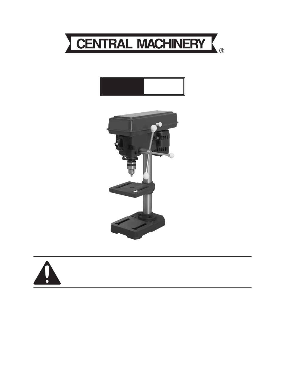 Harbor Freight Tools 8 Drill Press 44506 User Manual | 20 pages