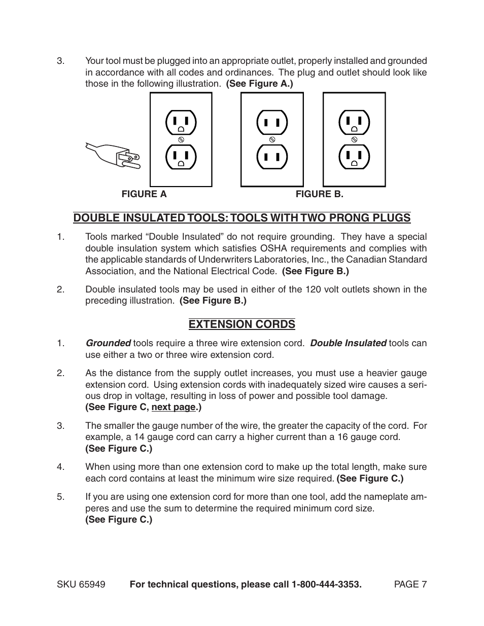 Harbor Freight Tools VARIABLE SPEED 18 VOLT CORD- LESS DRILL/HAMMER DRILL 65949 User Manual | Page 7 / 15