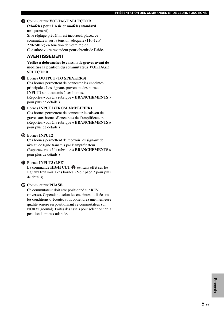 Yamaha NS-SW310 User Manual | Page 27 / 148