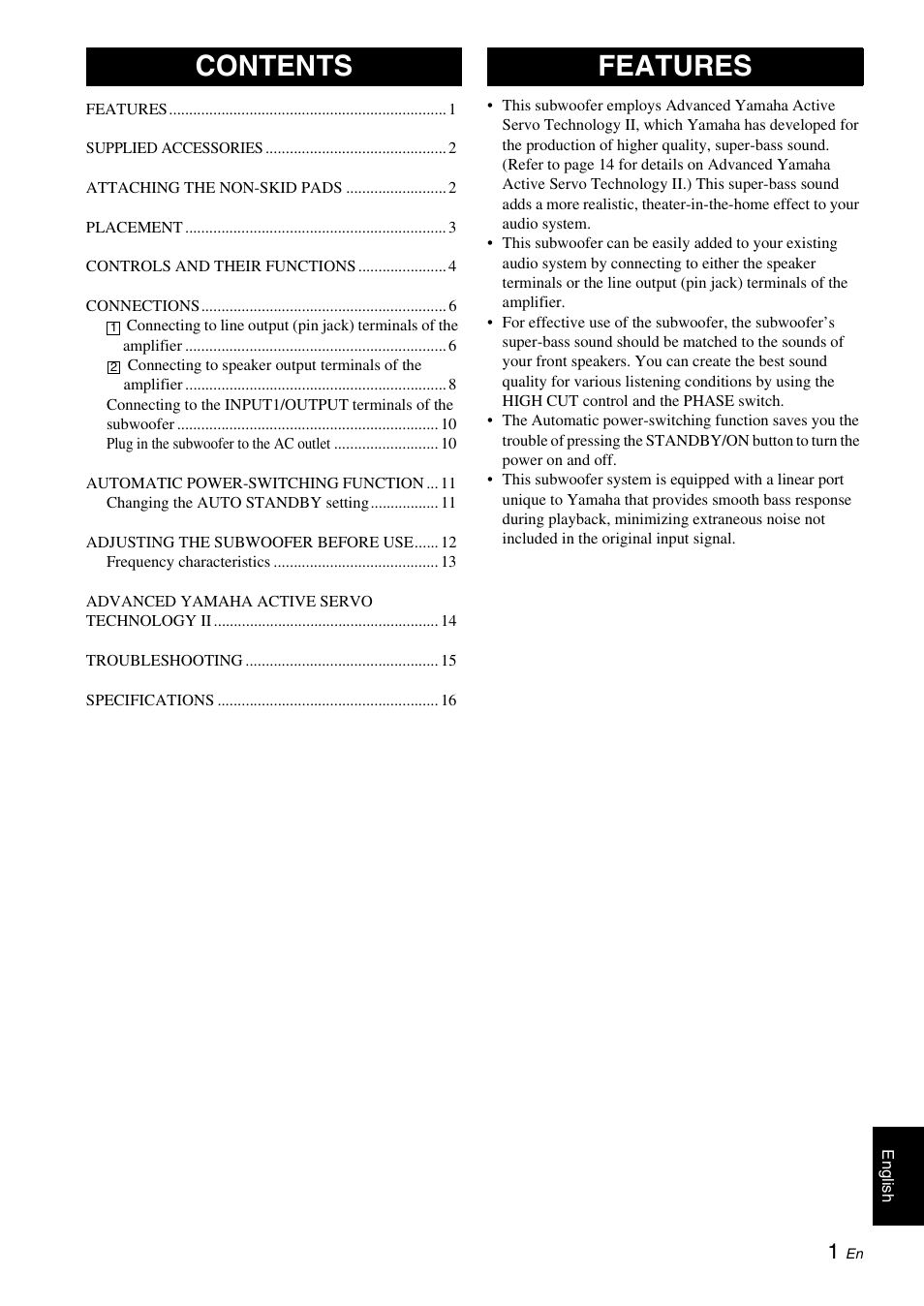 Yamaha NS-SW310 User Manual | Page 5 / 148