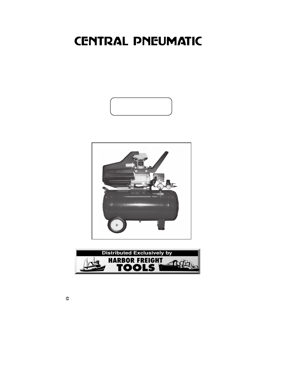 Harbor Freight Tools CENTRAL PENUMATIC 90234 User Manual | 16 pages