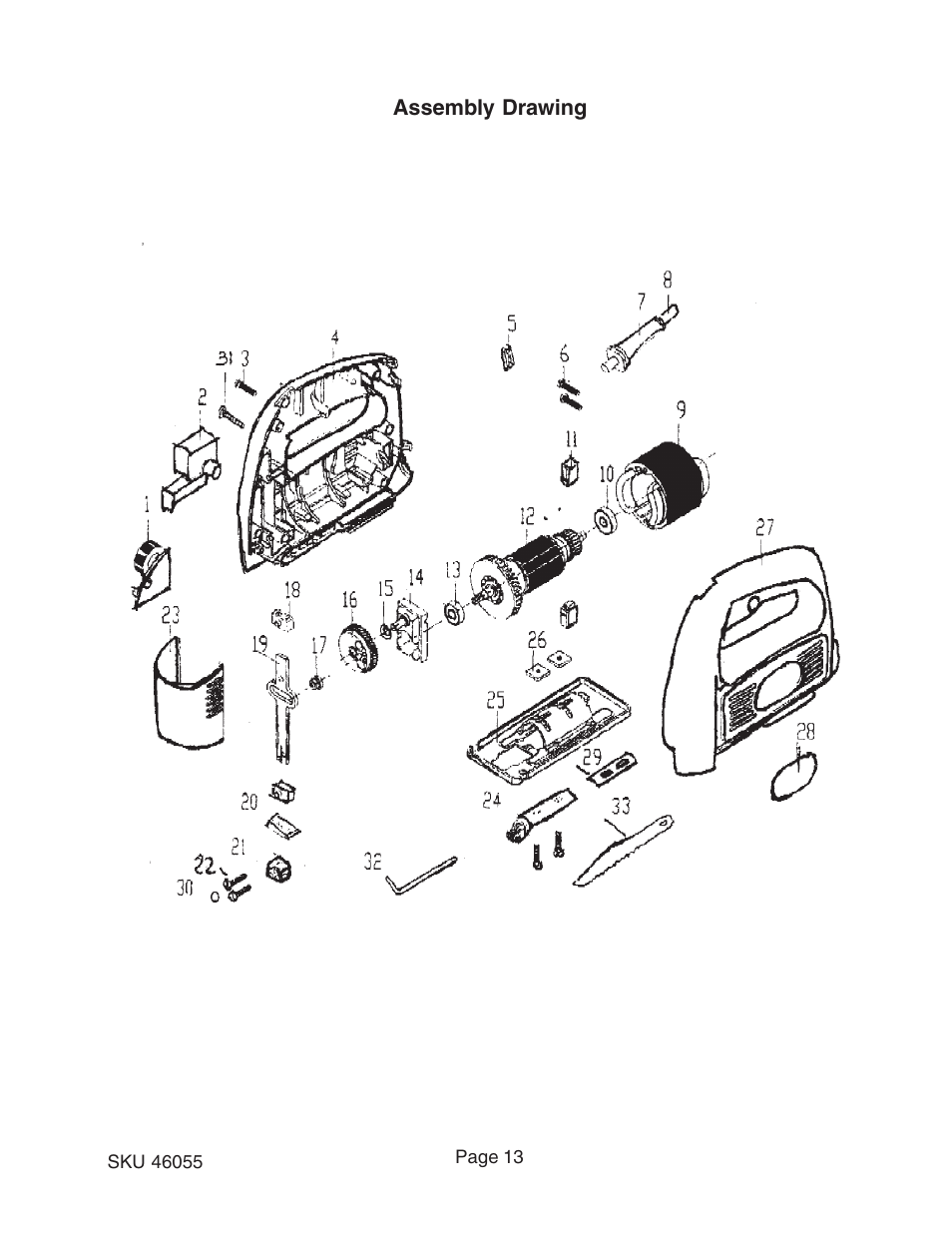 Harbor Freight Tools 46055 User Manual | Page 13 / 13