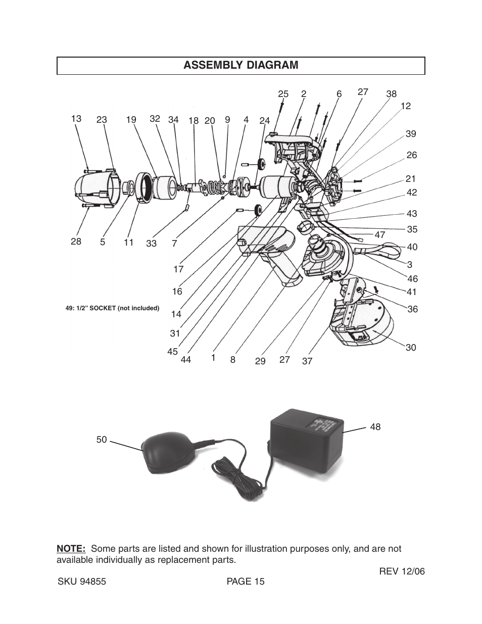 Harbor Freight Tools 94855 User Manual | Page 15 / 15