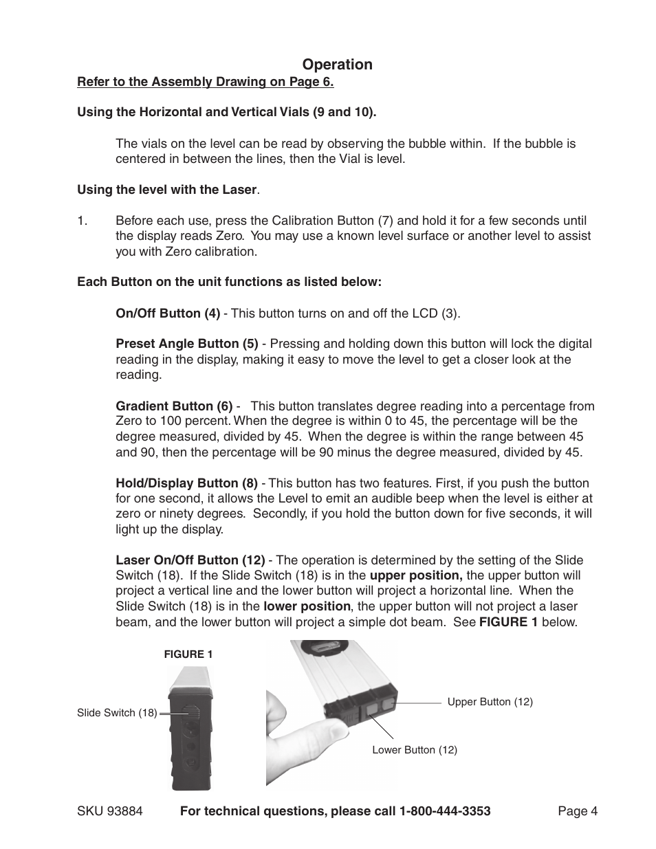 Harbor Freight Tools 93884 User Manual | Page 4 / 6