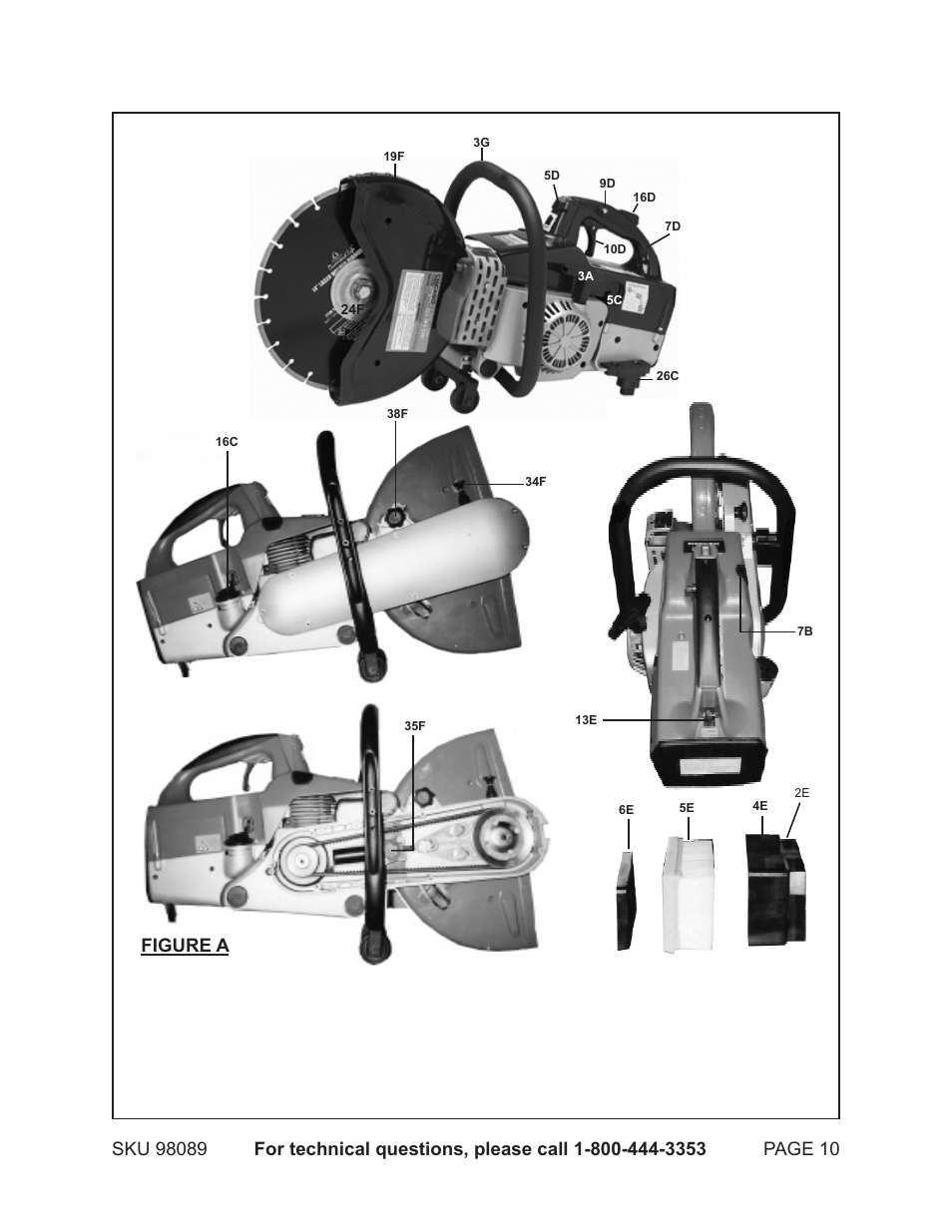 Figure a | Harbor Freight Tools 98089 User Manual | Page 10 / 26
