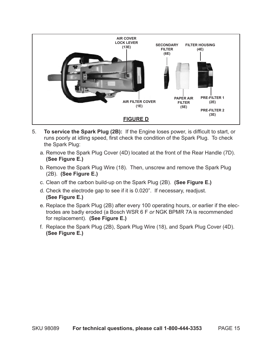 Harbor Freight Tools 98089 User Manual | Page 15 / 26