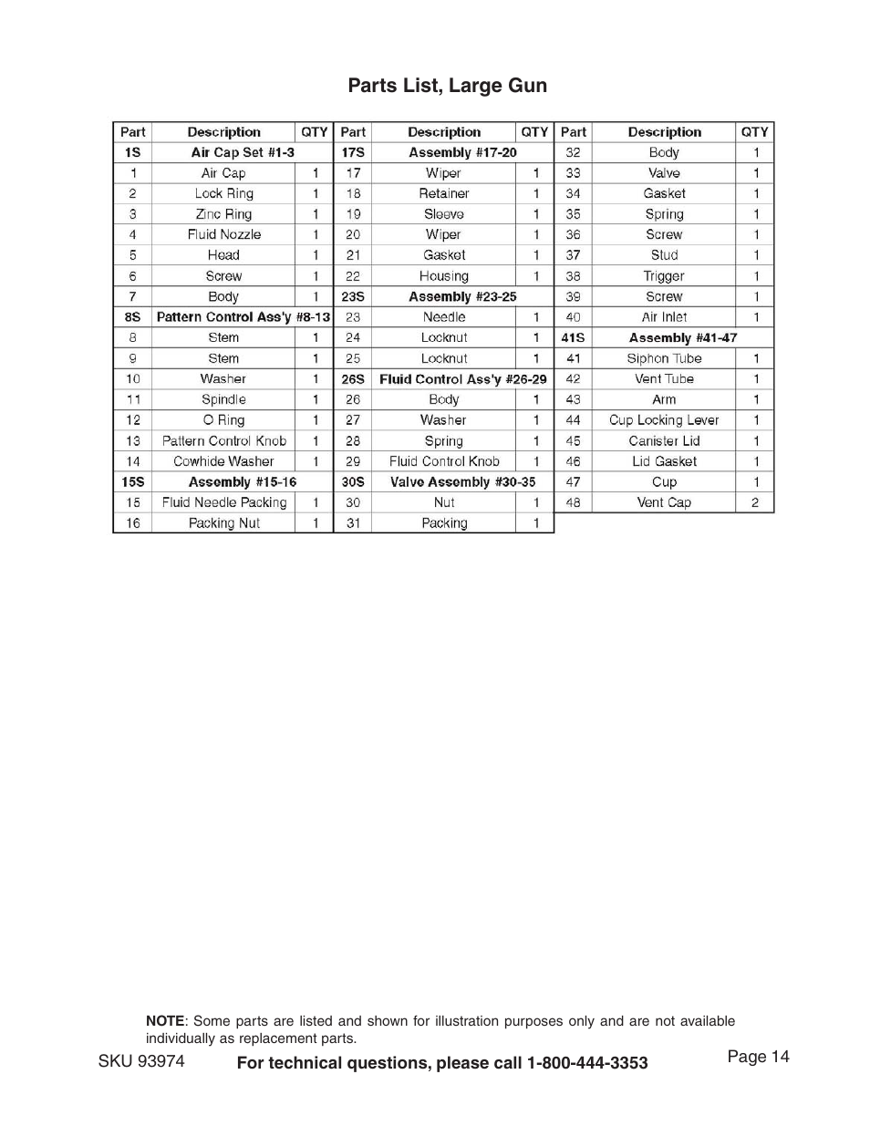 Harbor Freight Tools 93974 User Manual | Page 14 / 19