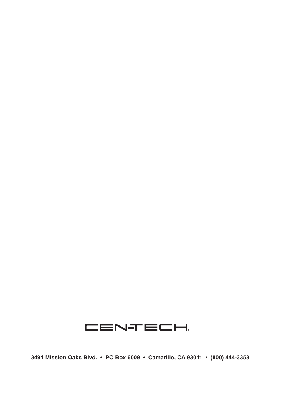 Harbor Freight Tools CEN-TECH 66400 User Manual | Page 7 / 7