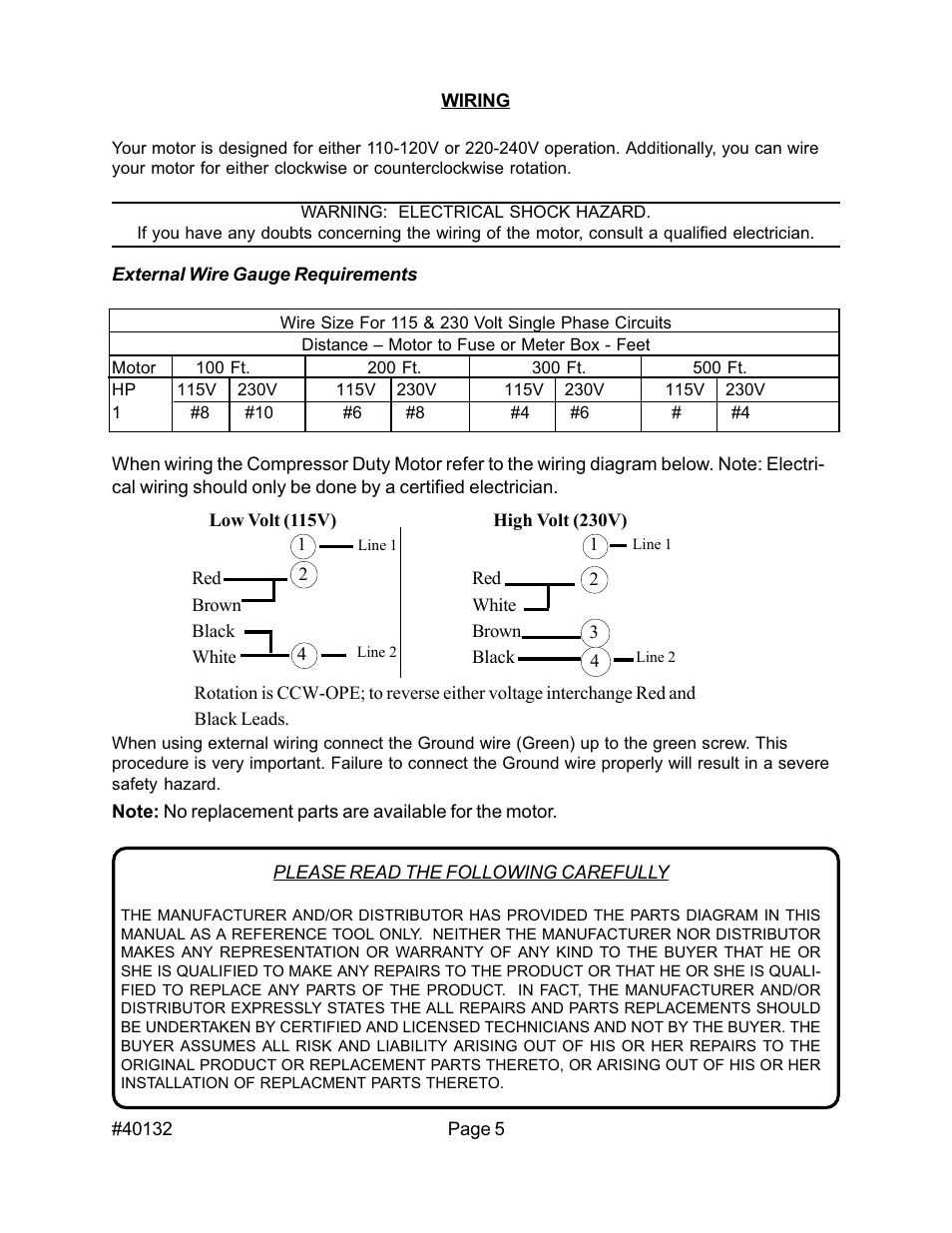 Harbor Freight Tools 40132 User Manual | Page 5 / 5