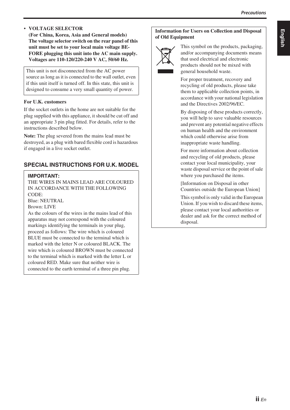 Yamaha NS-P380 User Manual | Page 3 / 84