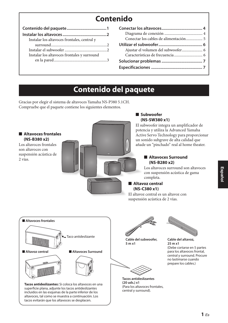 Yamaha NS-P380 User Manual | Page 55 / 84