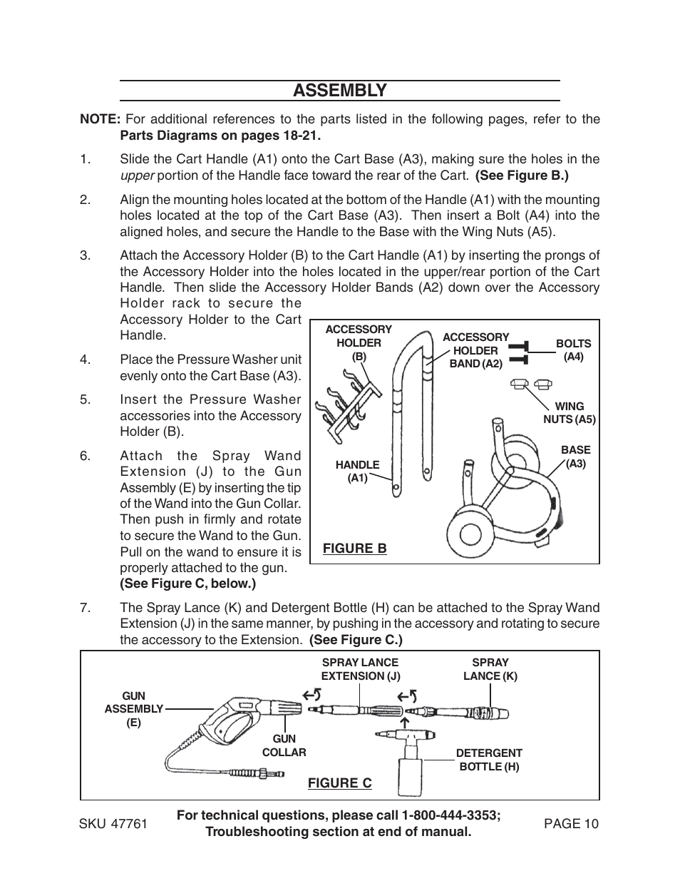 Assembly | Harbor Freight Tools 47761 User Manual | Page 10 / 24