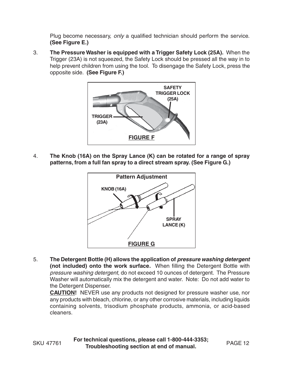 Harbor Freight Tools 47761 User Manual | Page 12 / 24