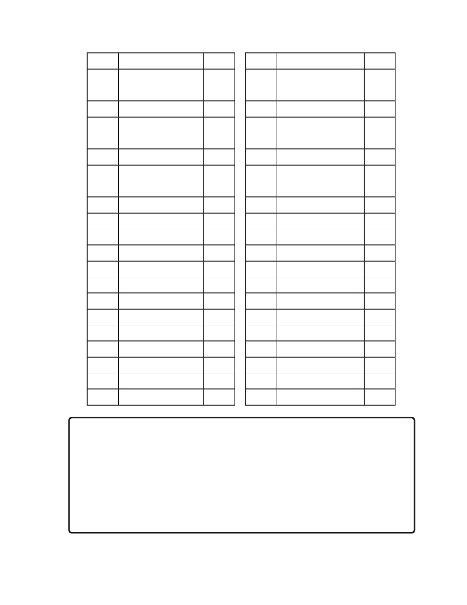 Parts list | Harbor Freight Tools 93033 User Manual | Page 9 / 10