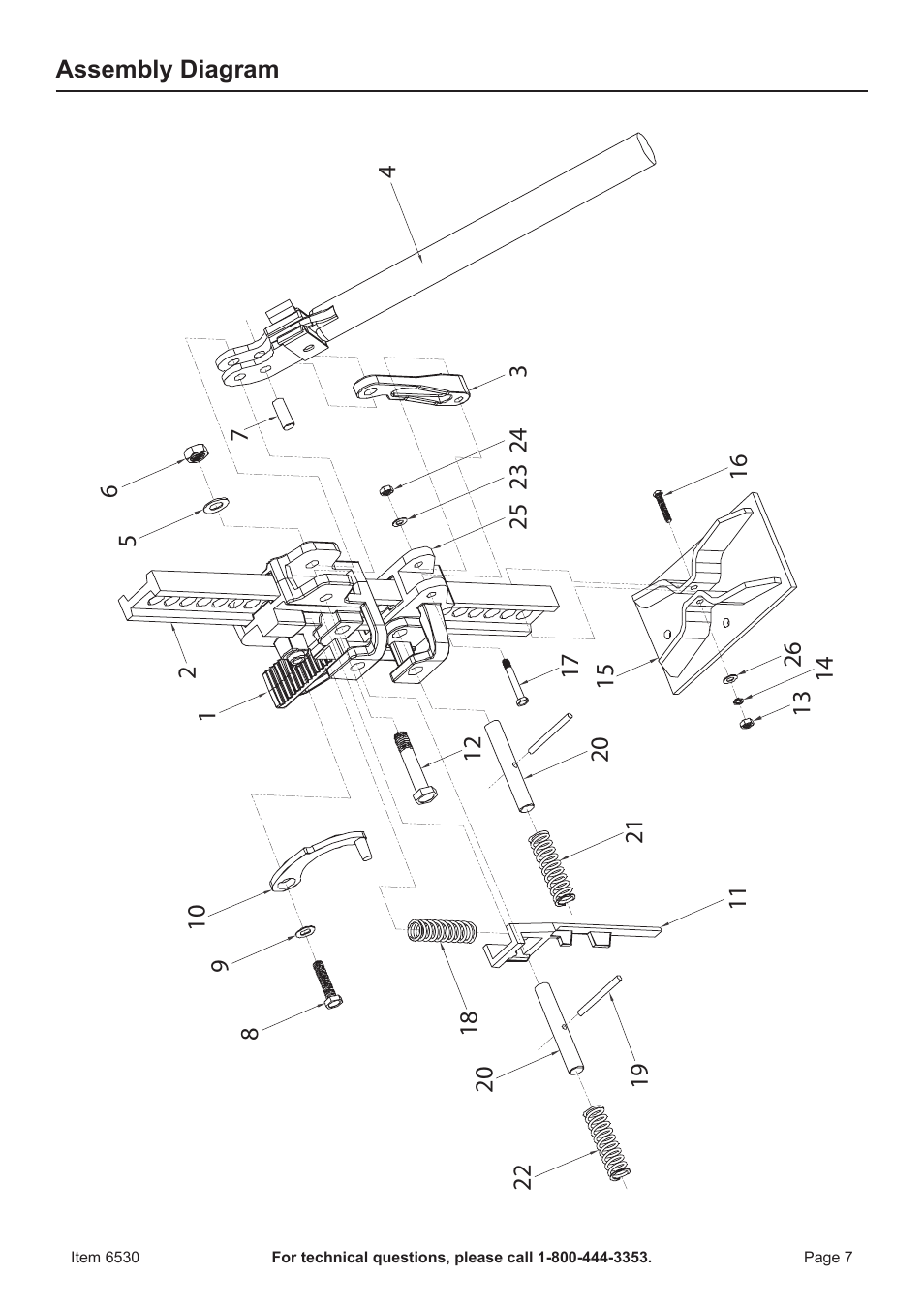 Harbor Freight Tools 6530 User Manual | Page 7 / 8