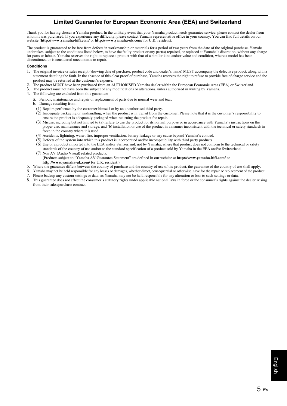 Yamaha NS-B310 User Manual | Page 7 / 36