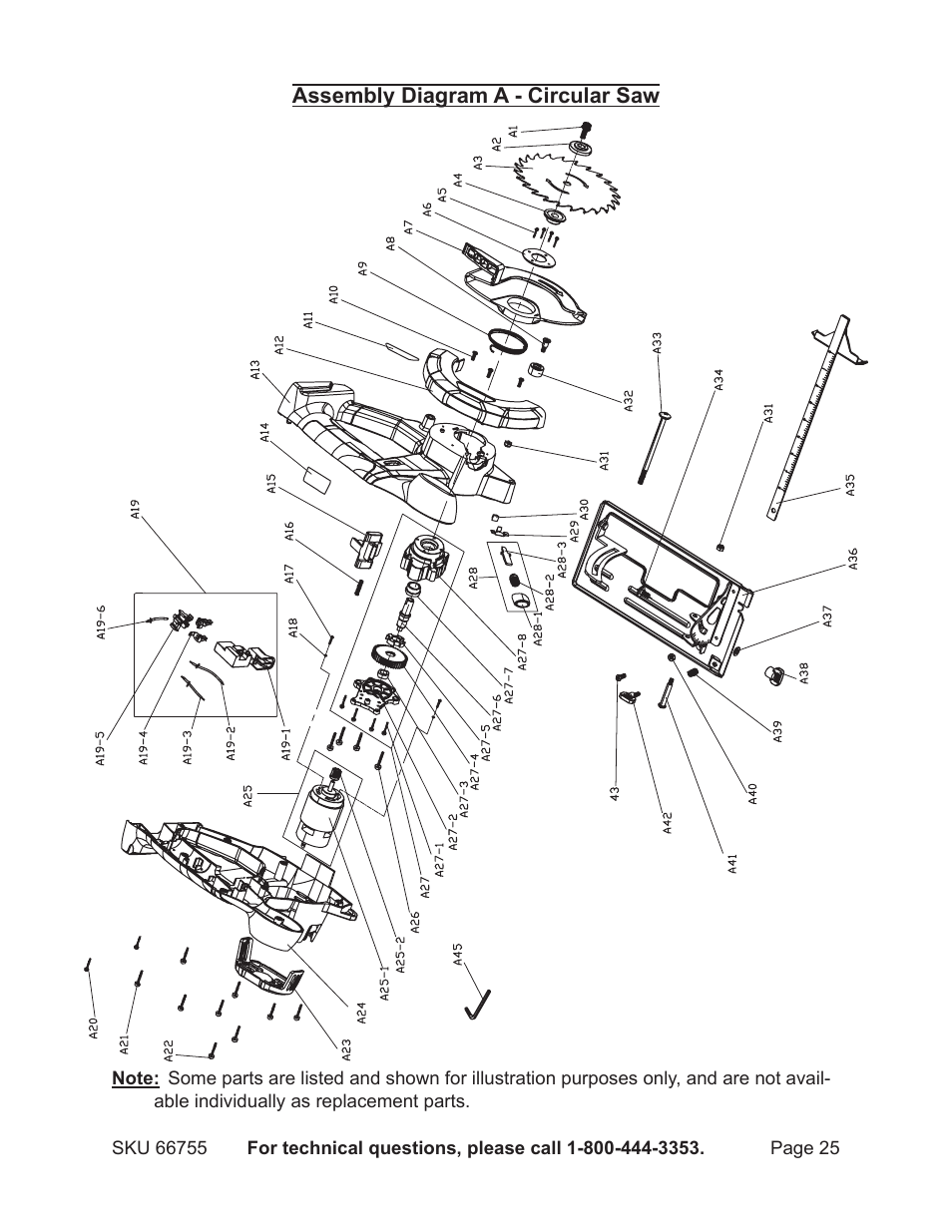 Harbor Freight Tools Power Tool Set 66755 User Manual | Page 25 / 30