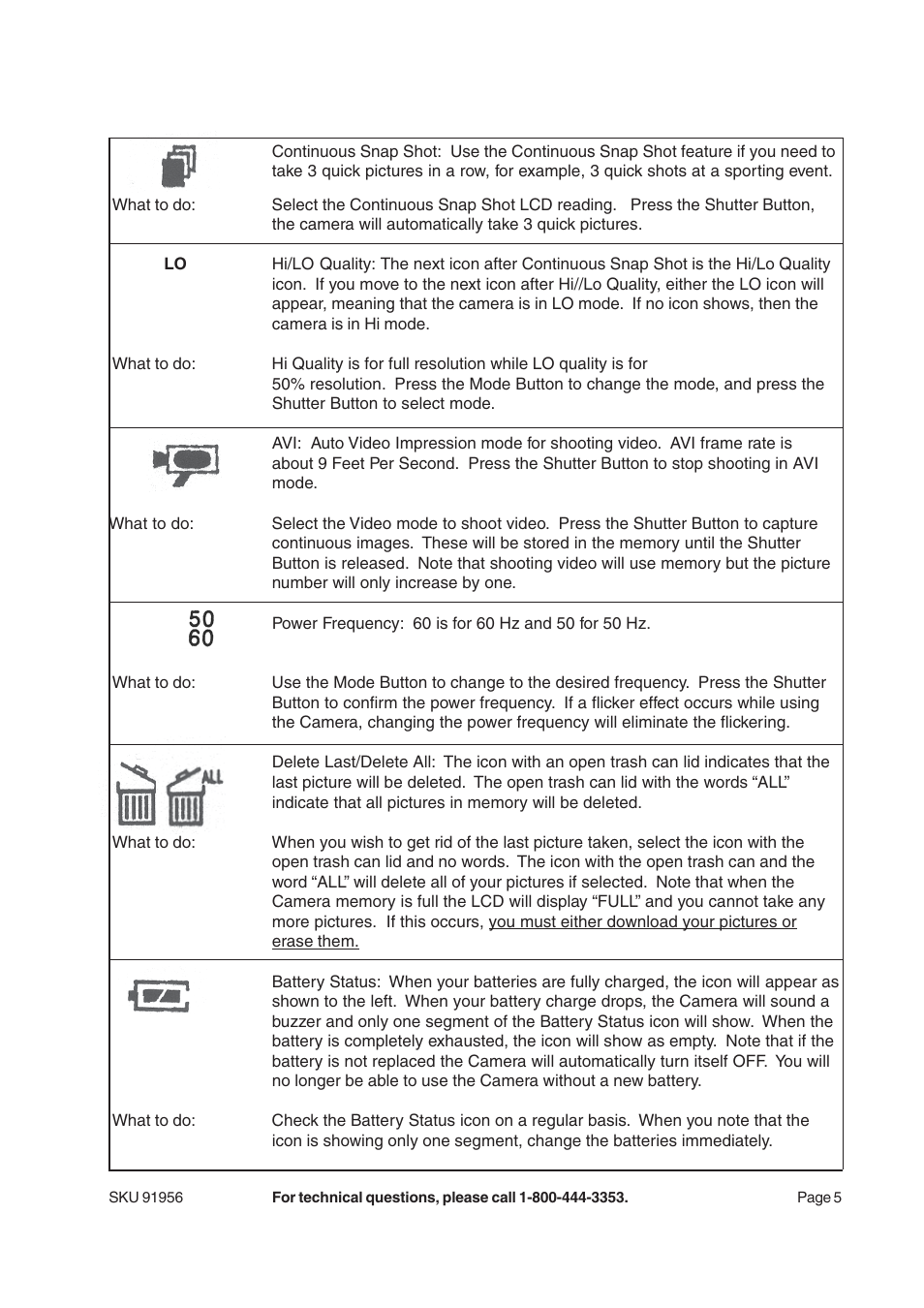 Harbor Freight Tools 91956 User Manual | Page 5 / 7