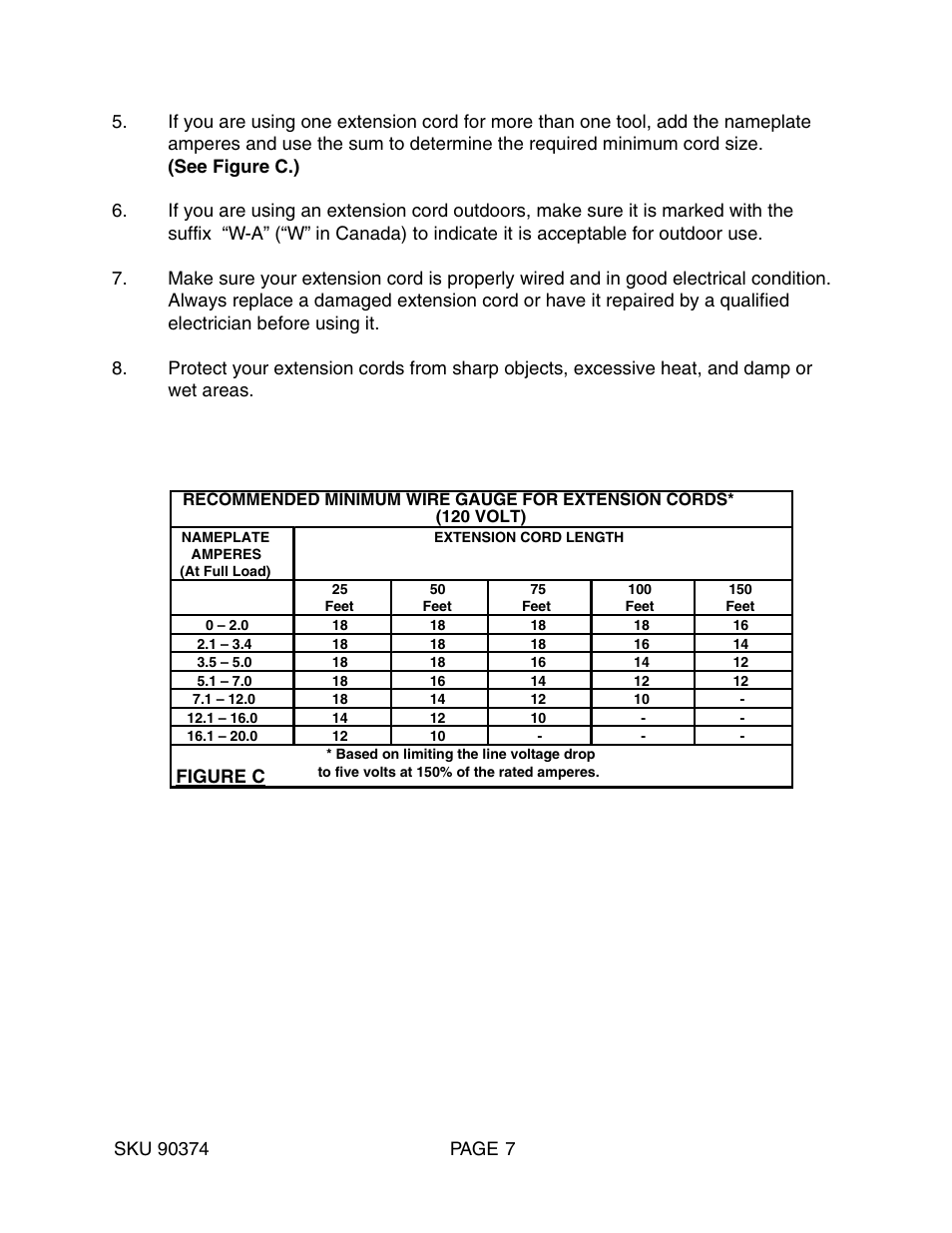 Harbor Freight Tools 90374 User Manual | Page 7 / 22