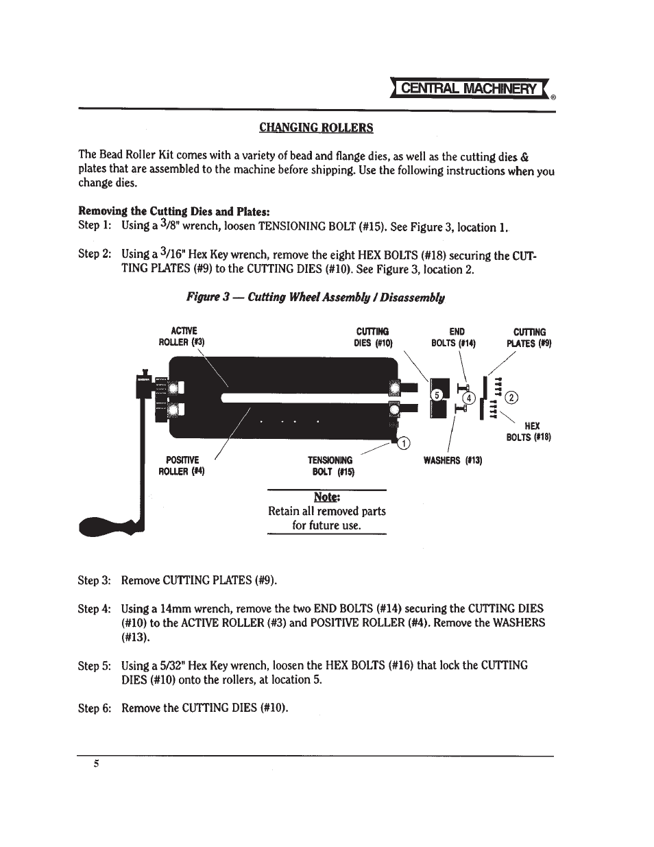 Harbor Freight Tools BEAD ROLLER KIT 34104 User Manual | Page 5 / 10