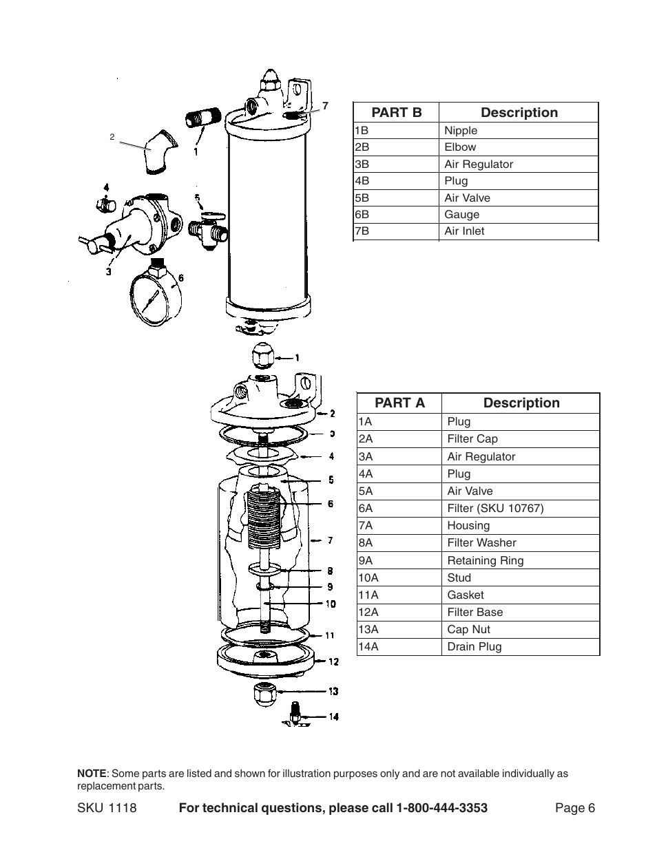 Harbor Freight Tools 1118 User Manual | Page 6 / 8