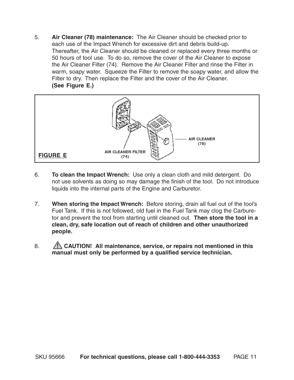 Harbor Freight Tools 95666 User Manual | Page 11 / 22