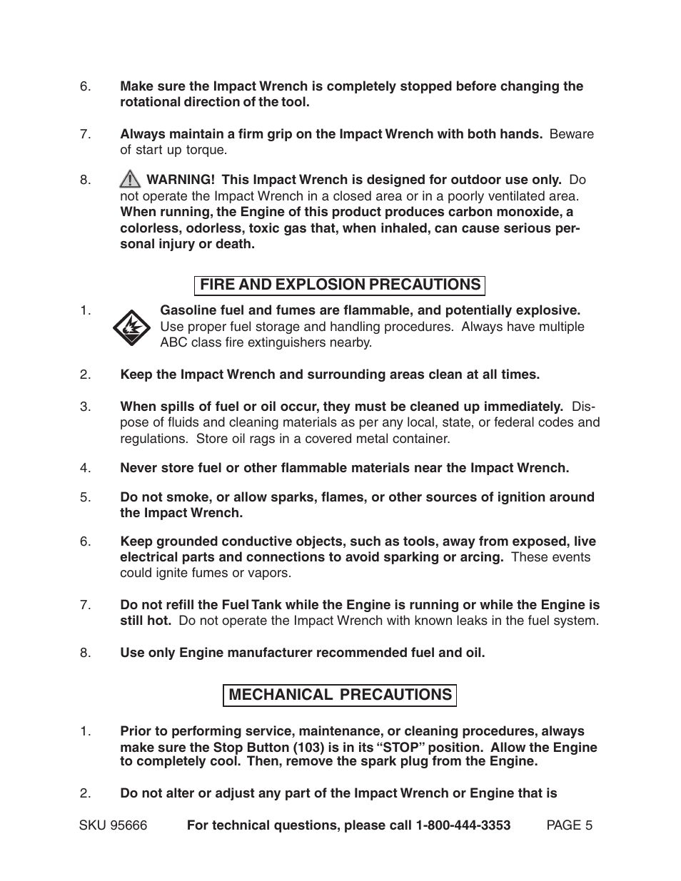 Harbor Freight Tools 95666 User Manual | Page 5 / 22