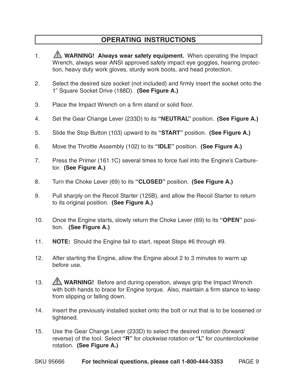 Harbor Freight Tools 95666 User Manual | Page 9 / 22