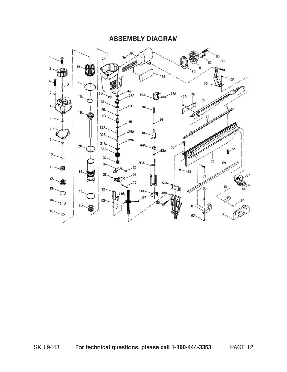 Harbor Freight Tools 97520 User Manual | Page 12 / 13