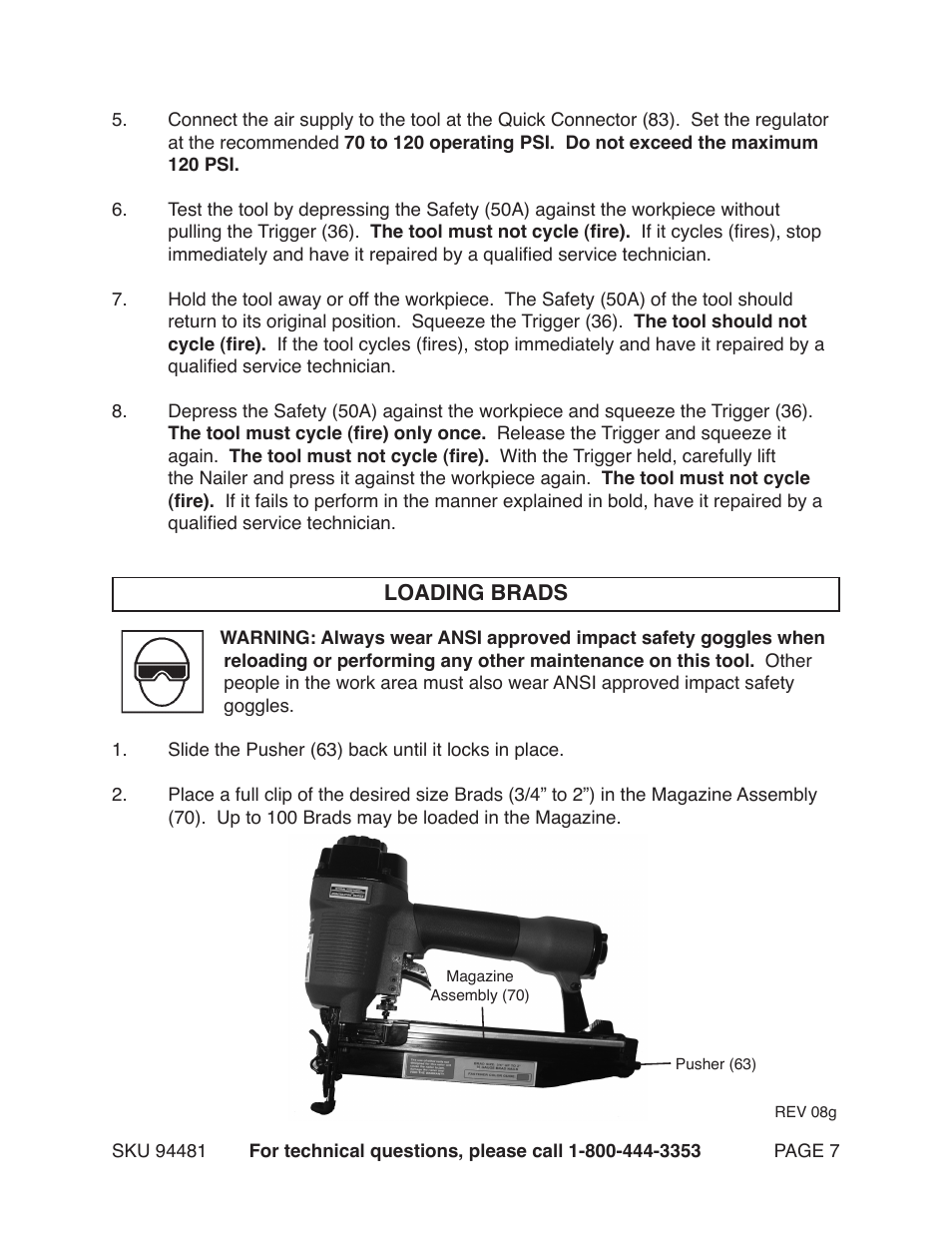 Harbor Freight Tools 97520 User Manual | Page 7 / 13