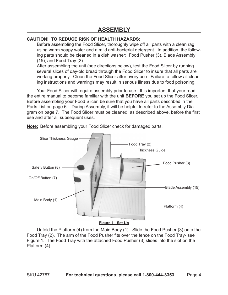 Assembly | Harbor Freight Tools 42787 User Manual | Page 4 / 8