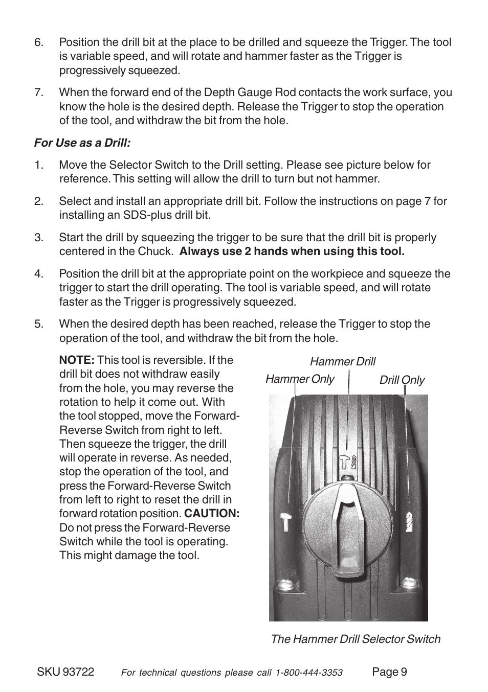 Harbor Freight Tools 93722 User Manual | Page 9 / 12