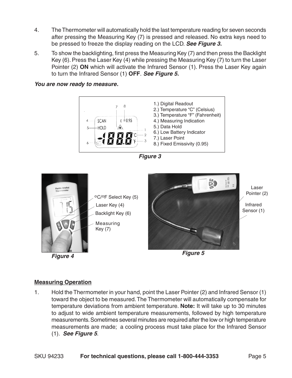 Harbor Freight Tools CEN-TECH 94233 User Manual | Page 5 / 9