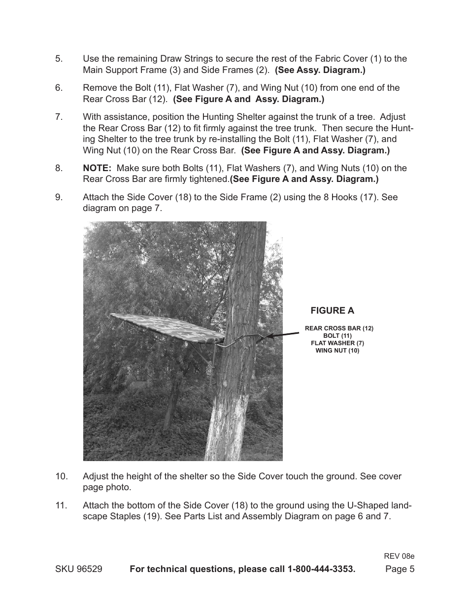 Harbor Freight Tools HUNTING SHELTER 96529 User Manual | Page 5 / 8