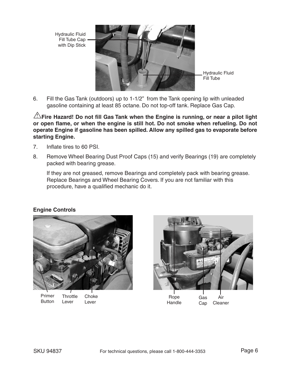 Harbor Freight Tools 94837 User Manual | Page 6 / 12