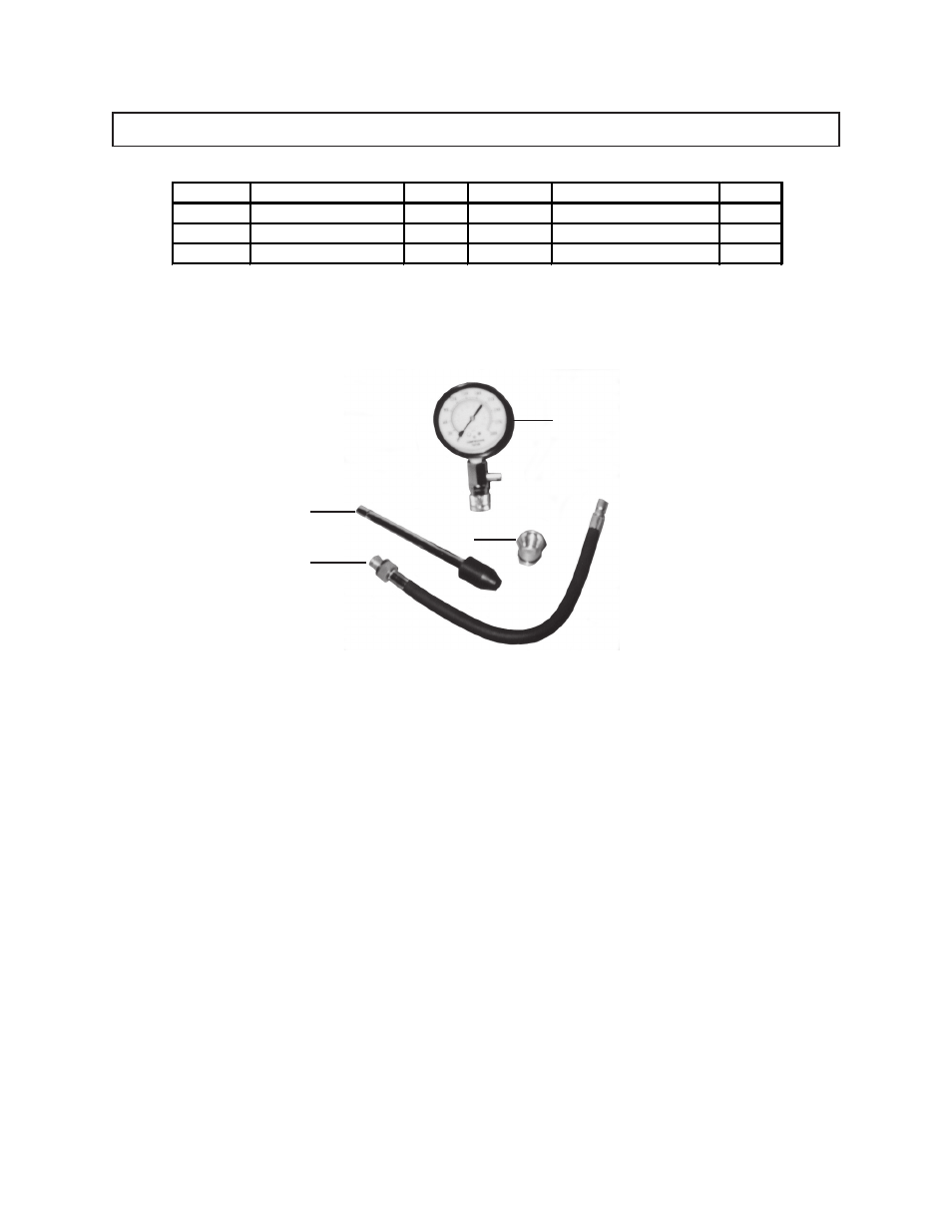 Parts list / assembly diagram | Harbor Freight Tools COMPRESSION TESTER 92720 User Manual | Page 8 / 8