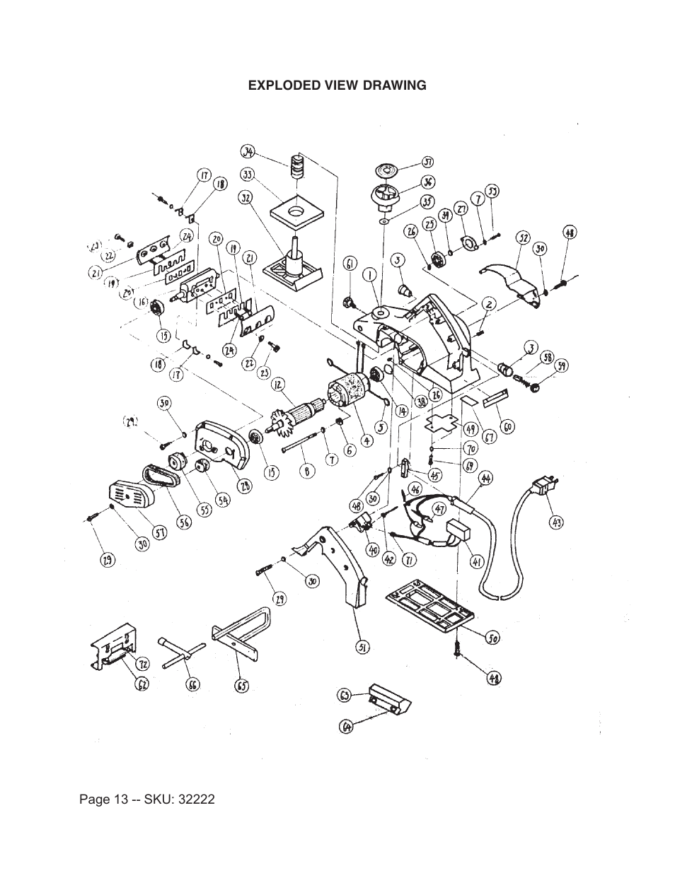 Harbor Freight Tools 32222 User Manual | Page 13 / 13