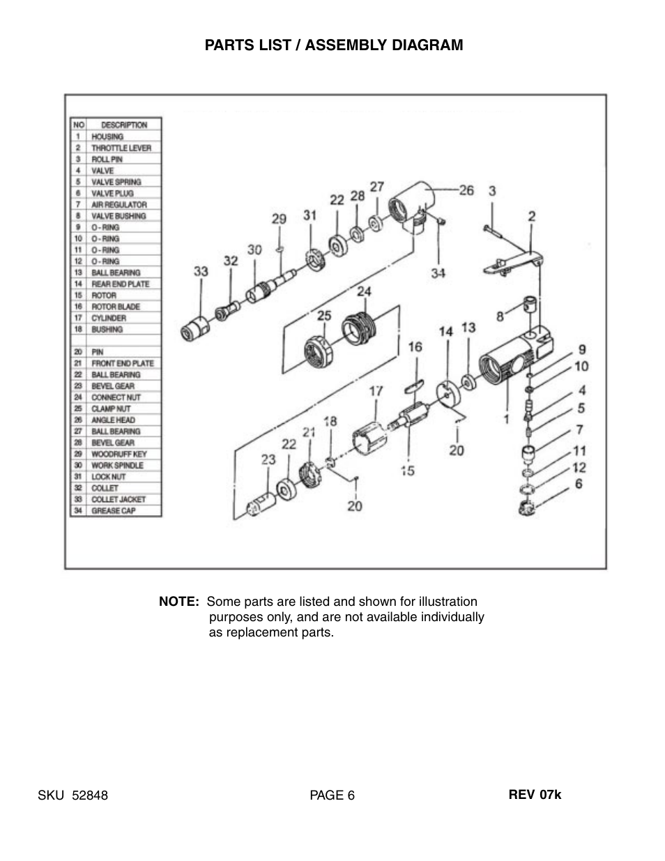 Harbor Freight Tools 52848 User Manual | Page 6 / 6