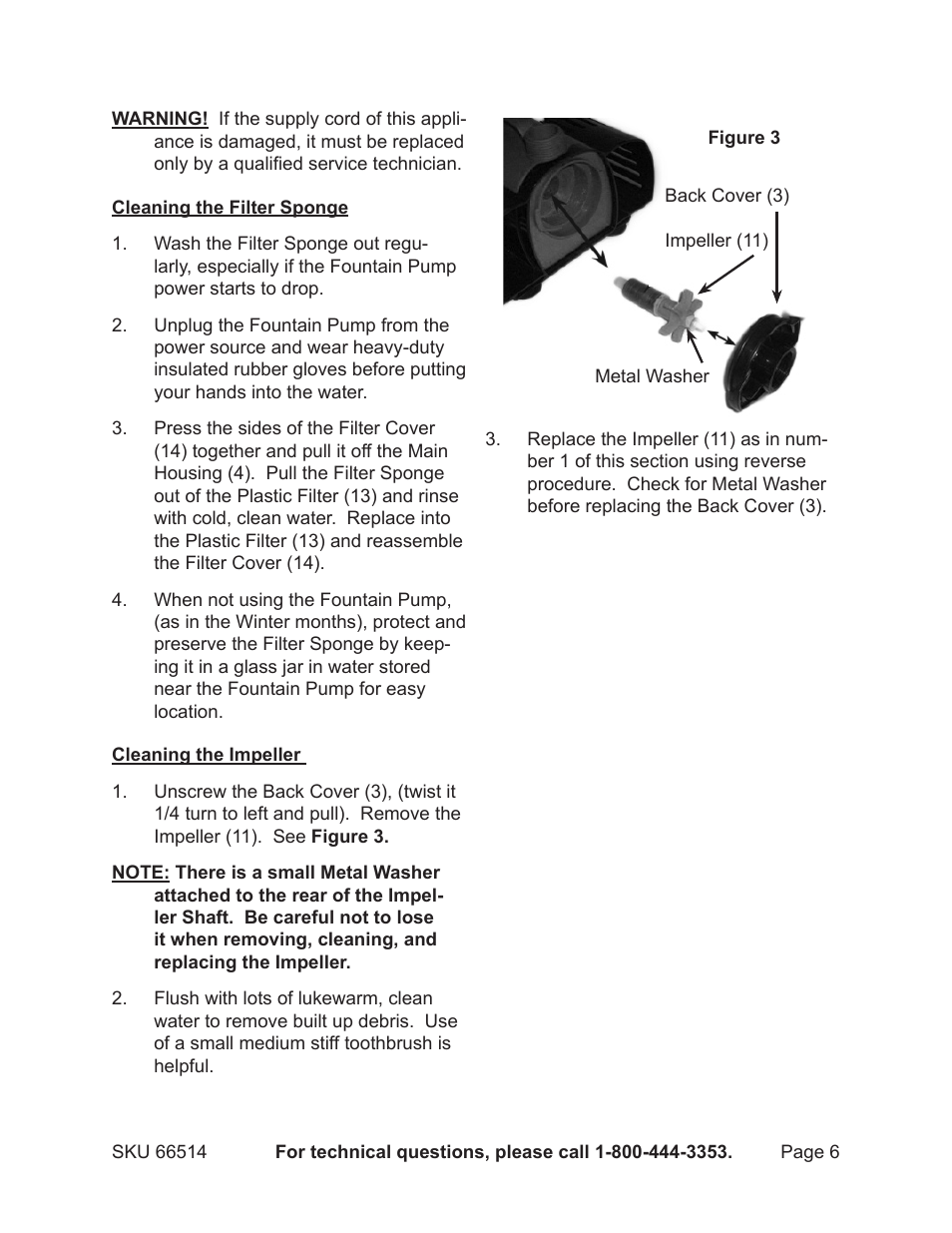 Harbor Freight Tools 66514 User Manual | Page 6 / 8