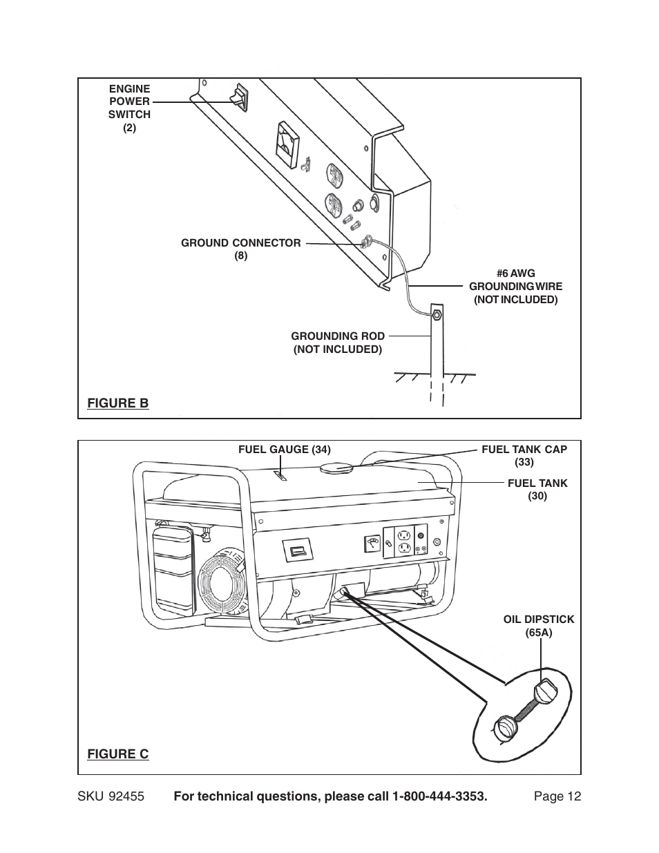Harbor Freight Tools 92455 User Manual | Page 12 / 24
