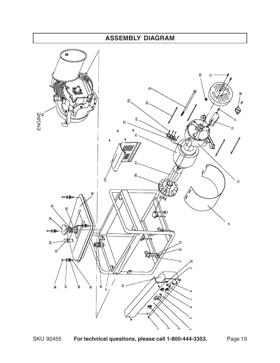 Harbor Freight Tools 92455 User Manual | Page 19 / 24