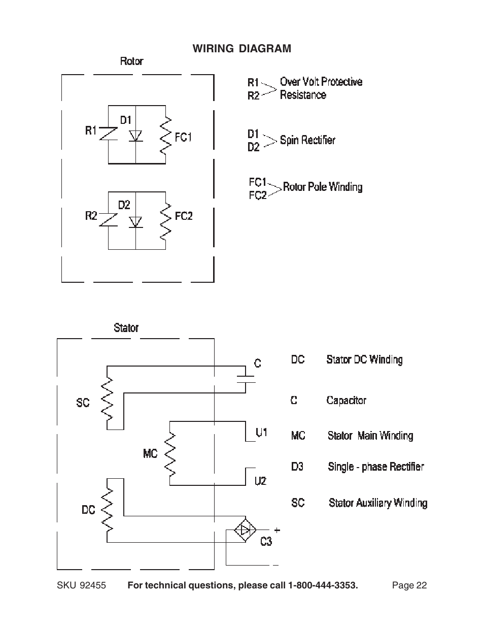 Harbor Freight Tools 92455 User Manual | Page 22 / 24