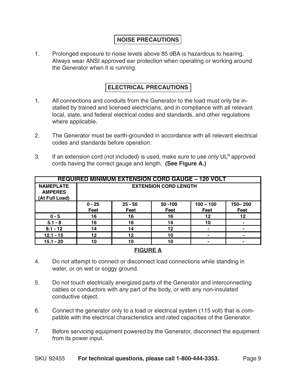 Harbor Freight Tools 92455 User Manual | Page 9 / 24