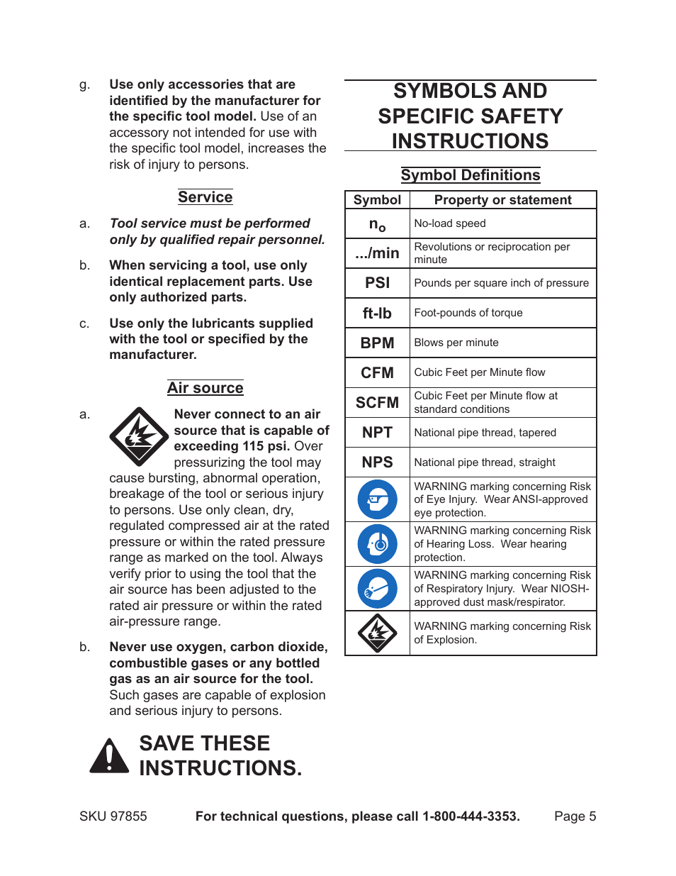 Harbor Freight Tools Heavy Duty Air Paint Spray Gun 97855 User Manual | Page 5 / 19