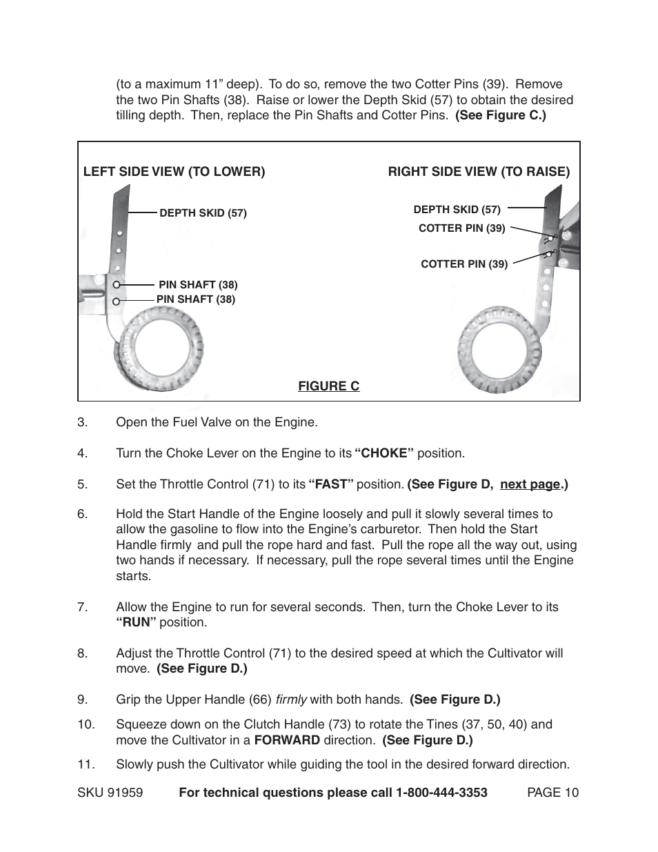 Harbor Freight Tools BUMBLE BEE 91959 User Manual | Page 10 / 14