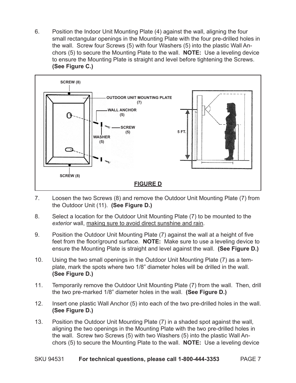 Harbor Freight Tools 94531 User Manual | Page 7 / 12